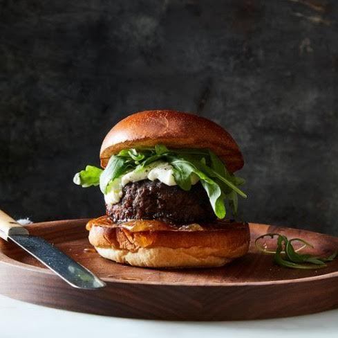 Truffle burger with crispy fries